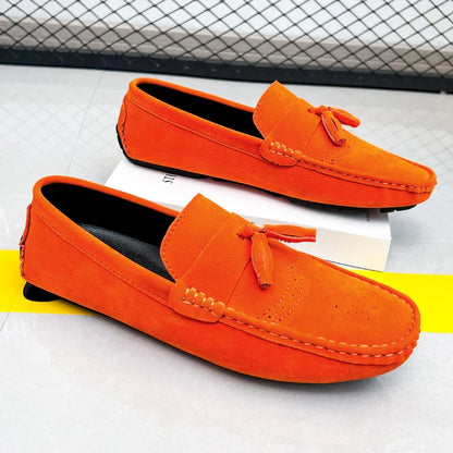 Loafers Men Casual Shoes Tassel Brogue Shoes Men Loafers Moccasins Breathable Slip on Big Size Driving Loafers for Men Shoes