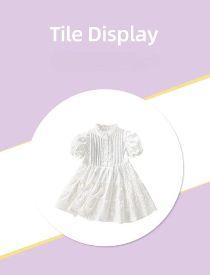 2025 New Girls Princess Dress Summer Fashion Toddler Elegant Party Dress