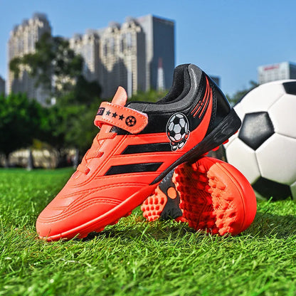 New Kids Turf Football Boots Training Shoes Soccer Shoes Drop Shipping Professional Match Grass Ultralight Cleats Boys Non-Slip