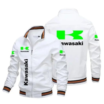 Jaqueta masculina Kawasaki jaqueta de ciclismo para corrida jaqueta de motocicleta para esportes ao ar livre jaqueta masculina folgada casual oversized roupa masculina Kawasaki