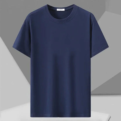 Men's Printed T-shirt Plus Size Black Tops 110-180kg 5XL 6XL 7XL 100% Cotton Loose Oversized Tees Big Size Men Clothing 티셔츠