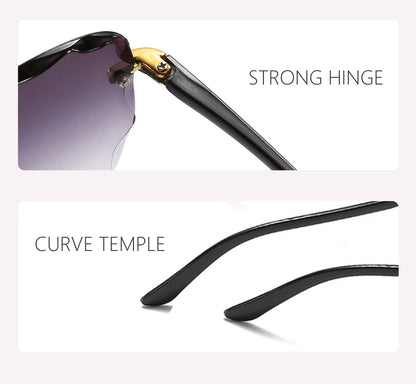Square Frameless Classic Gradient Women Sunglasses