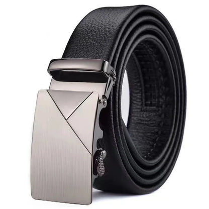 Fashion Business Men's Belt Genuine Luxury Brand Belt Metal Buckle Belt High-Quality PU Leather Soft Belt With Cargo Pants Jeans