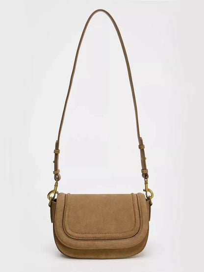 Saddle bag, shoulder bag, popular foreign trade bag, 2024 new wide shoulder strap, diagonal cross armpit, cross-border wholesale