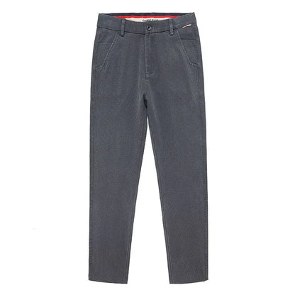 Korean Fashion Lyocell Casual Pants Men's New Spring Breathable Straight Elastic High Quality Daily Streetwear Male Trousers