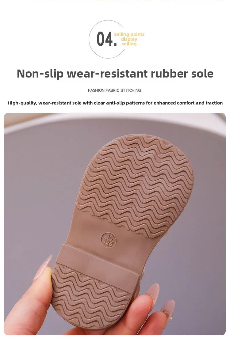 Summer Baby Girls Sandals Cut-Outs Lace Princess Shoes Children Sandals Anti Slip Soft Sole Toddler Kids Beach Shoes Size 15-25