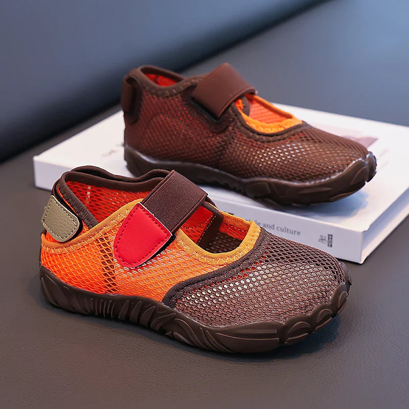Summer Toddler Kids Boys Girls Shoes Breathable Mesh Non-Slip Soft Sole Lightweight for Beach Swimming Outdoor Daily