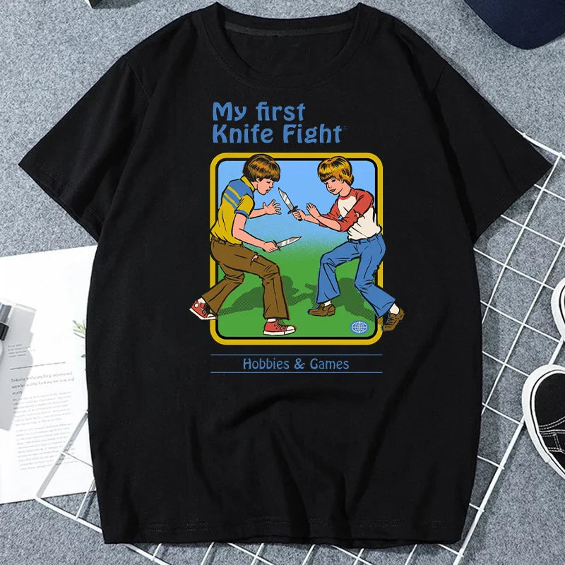 Classic Vintage 90s Tshirt Women Men Grim Evil Series Tops Nostalgia Scary Alien Supernatural Graphic Tee Popular Halloween Tees
