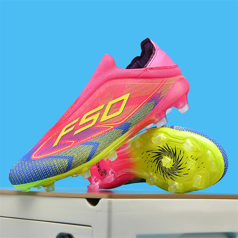 New Men Football Boots High-quality Soccer Shoes Sneakers Match Indoor Non-Slip Grass Cleats Mid-top Light Hot-selling Outdoor