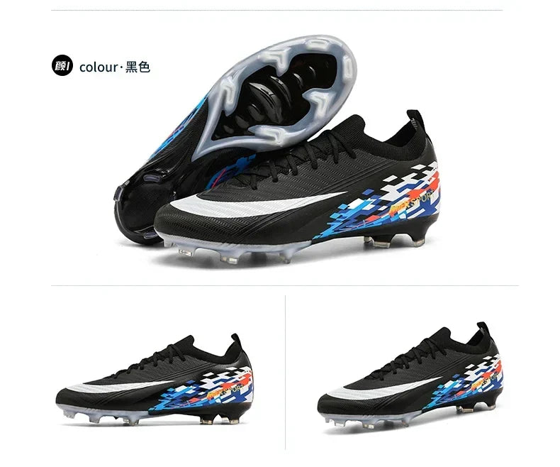New Men Soccer Shoes Sport Grass Cleats Unisex Non-Slip Match Adult Ultralight Outdoor Football Boots Comfortable High-quality