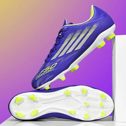 New Men Professional Football Boots Non-Slip TF/FG Boys Sneakers Match Soccer Shoes Ankle Comfortable Sports Shoes Unisex