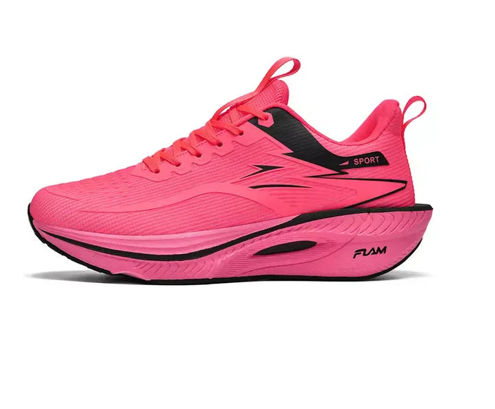 Men Sports Running Shoes Carbon Board Air Cushion Breathable Lightweight Women's Comfortable Athletic Nonskid Sneakers