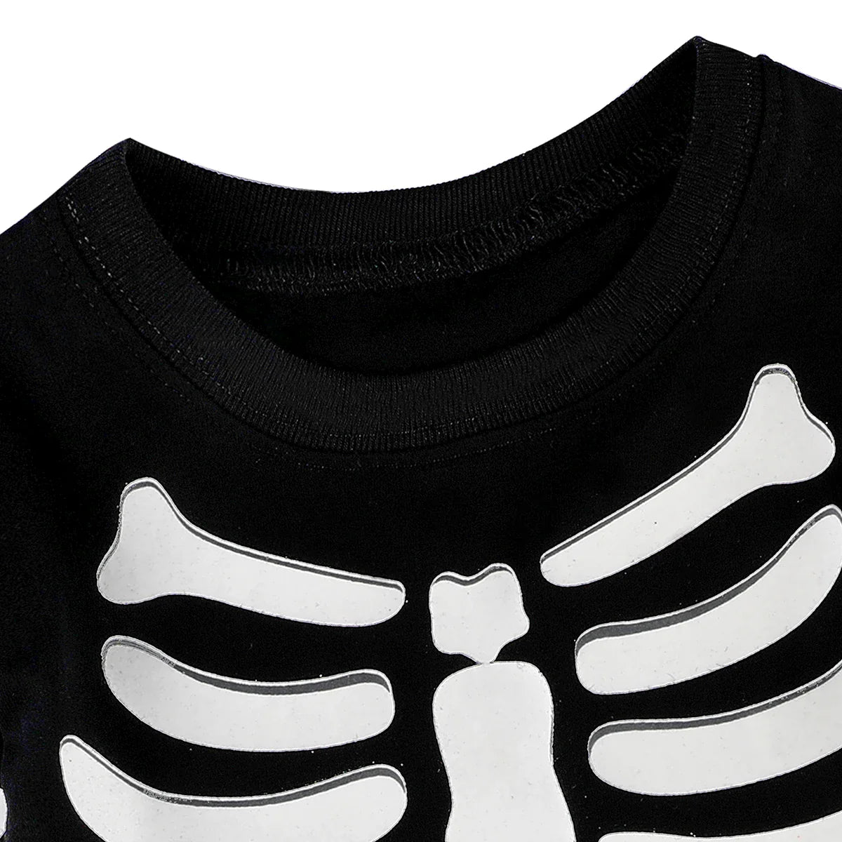 Skeleton Costume for Kids Halloween Skull Glowing Pajamas Toddler Ghost Bone Scary Clothes Child Carnival Dress Up Costume