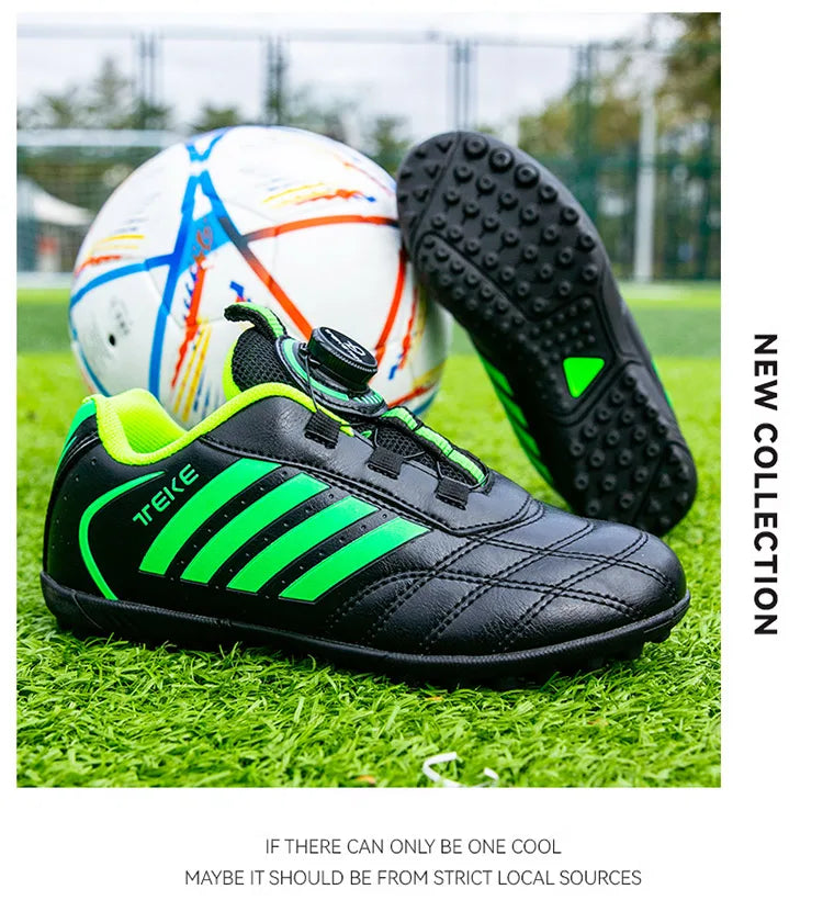 New Kids Soccer Shoes School Football Boots Boys Girls Cleats Grass Sneakers Child Outdoor Athletic Training Sports Footwear