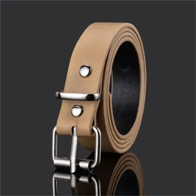 Children PU Leather Belts Boys Girls Kid Waist Strap Waistband Metal Buckle For Jeans Pants Trousers Dress Adjustable Belt