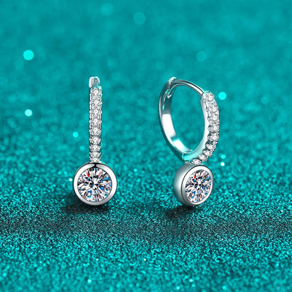 5mm D Color Moissanite Pendant Earring Lab Diamond GRA Certified Fine Jewelry 925 Sterling Silver Earring for Women Man