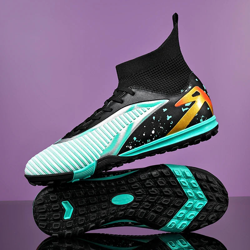 New Men Football Boots Sports Shoes Futsal High Ankle Soccer Shoes High-quality Indoor Non-Slip Outdoor Ultralight Non-Slip