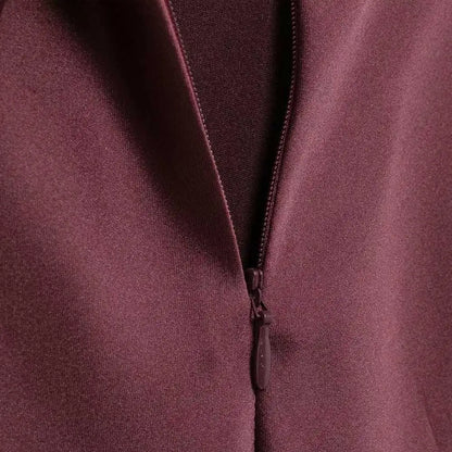 Women's Long Satin Halter Dress, Backless, Bow Tied, Back Zipper, Female Dresses, Sexy Fashion