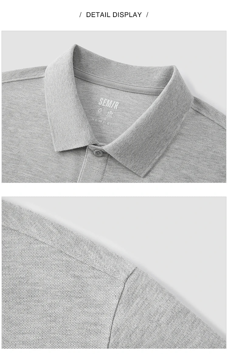 Polo Shirt Men Moisture Wicking Solid Color Short Sleeve T-Shirt 2025 Summer New Slim Fit Top for Active Wear