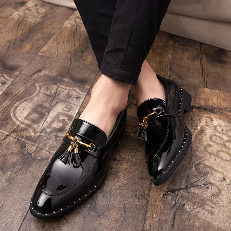Men loafers Mens loafers leather Man shoes leather tassel Mocassin homme Calzado hombre Zapatos de hombre Men shoes