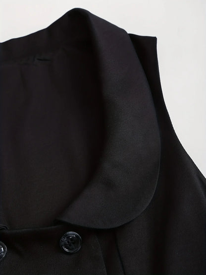 Female Halloween vampire cosplay asymmetrical hem Earl Grey style top jacket