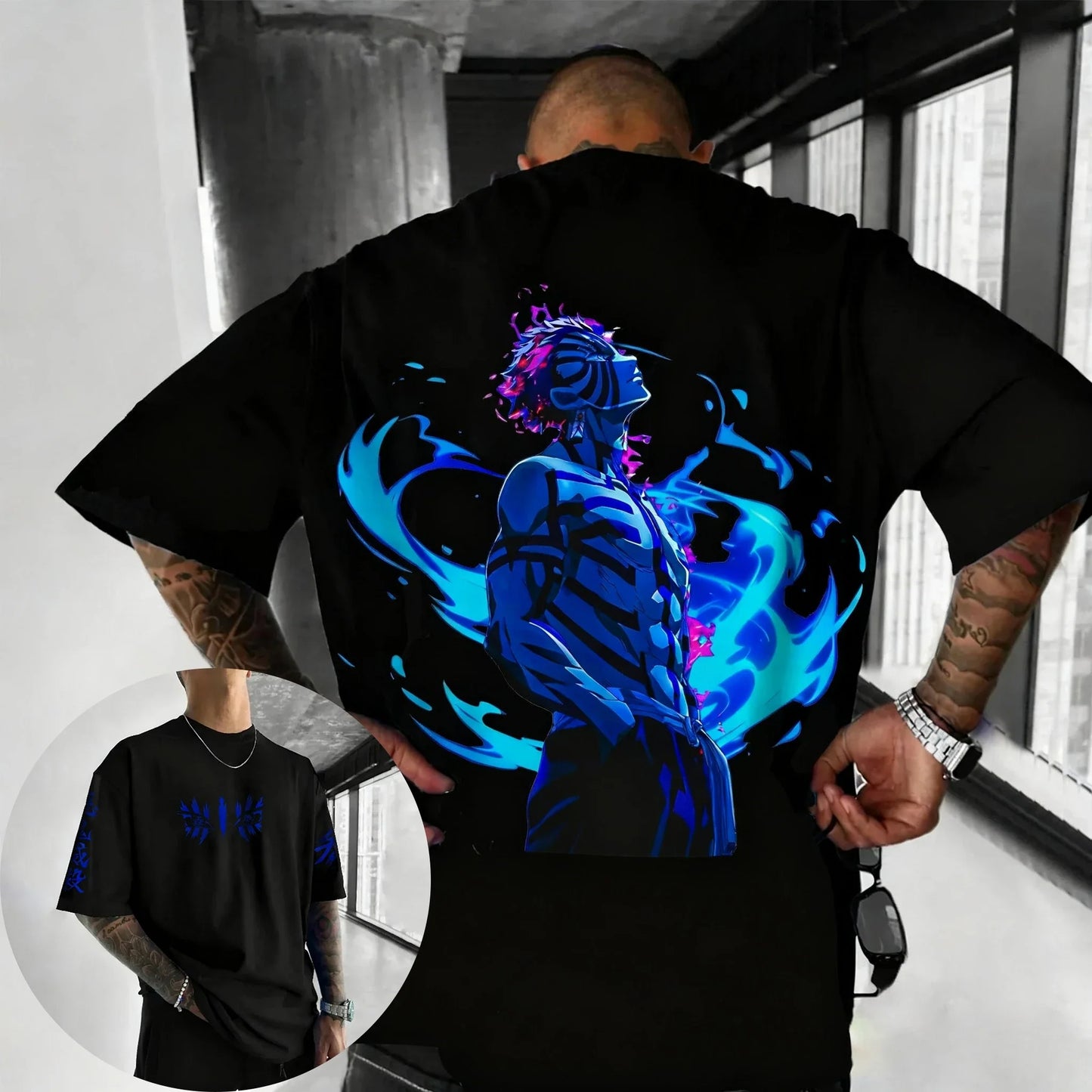 Printed T-shirt 2025 Men's and Women's Summer New Street Hip Hop Y2K Casual Loose Parent Child Top