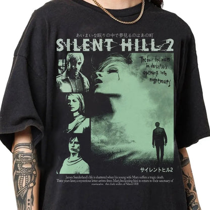 Vintage 90s Bootleg Style Silent Hill II T-Shirt James Sunderland T-shirt Retro Silent Hill II Gifts for Man and Women T-Shirt