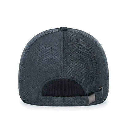 New Middle-Aged and Elderly Winter Windproof, Cold-Proof and Warm Baseball Cap With Ear Protection and Thickened Peaked Cap