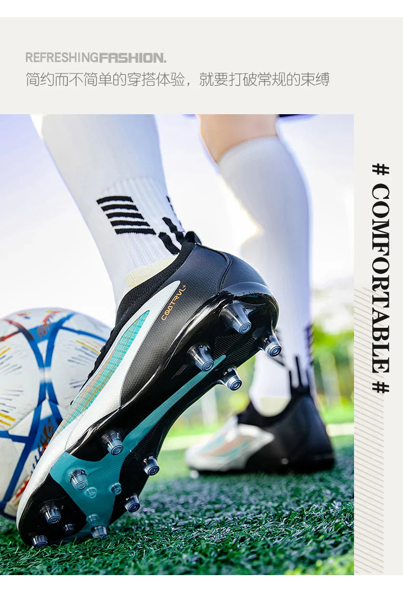 New 2026 Men Soccer Shoes Kids Cleats Grass Adult Professional Football Boots Ultralight Non-Slip Boys Training Soccer Boot