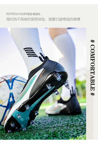 New 2026 Men Soccer Shoes Kids Cleats Grass Adult Professional Football Boots Ultralight Non-Slip Boys Training Soccer Boot