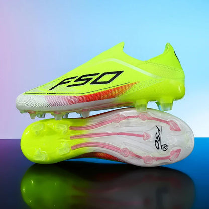 New Men Football Boots Non-Slip Boys Cleats Hot-selling Soccer Shoes Grass Outdoor Match Sneakers High-quality High-top Light