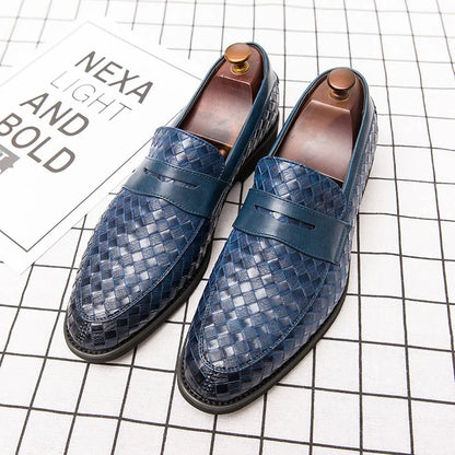 Mens Leather Designer Brand Casual Classic for Men Smile Breathable Office Loafers Formal Business Footwear Dress Shoes Flats 48