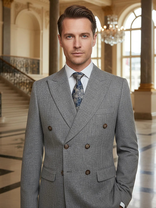 Turkish style Elegant Man Suit khaki 2 Pcs Set Modern Wedding Party Suits for Men Stylish Business office suit