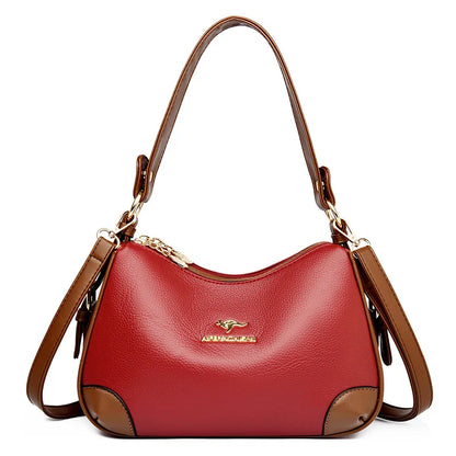 Genuine 3 Layers High Quality Soft Leather Ladies Crossbody Bags for Women Luxury Handbags Women Bags Designer  Shoulder 2024