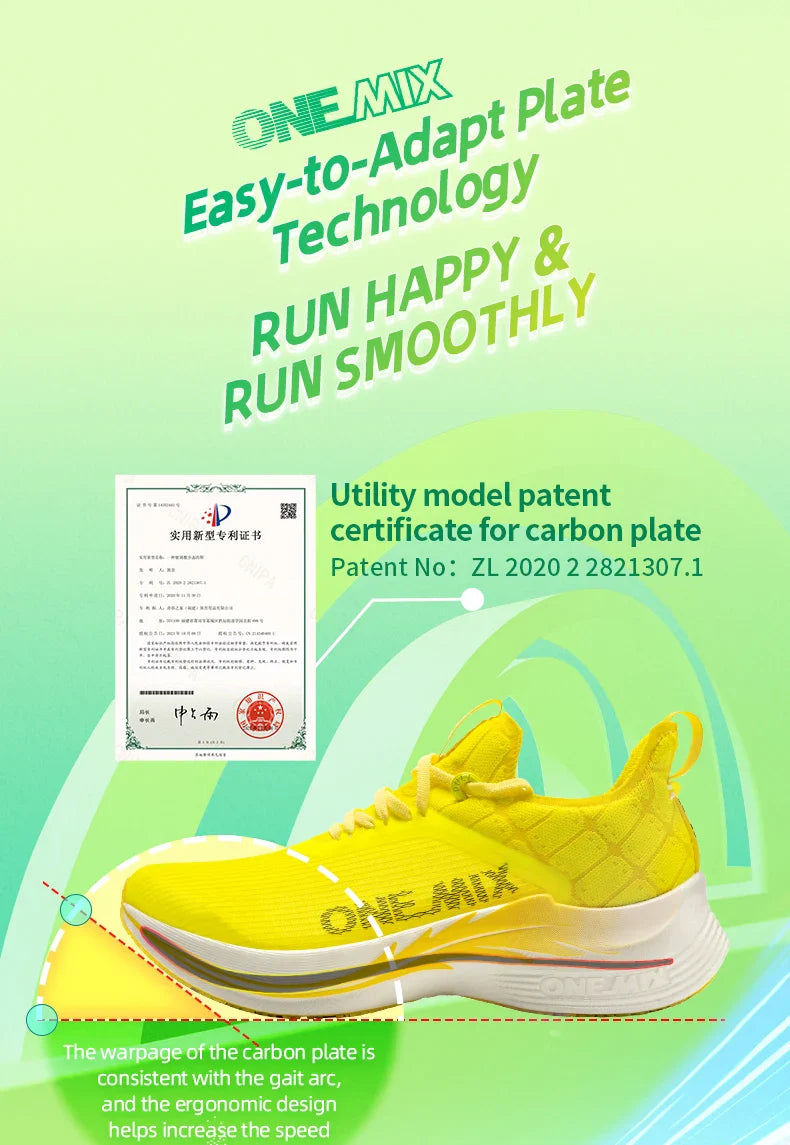 Original Carbon Fiber Running Racing Shoes Professional Marathon Ultra-light Rebound Damping Trail Sport Road Sneakers