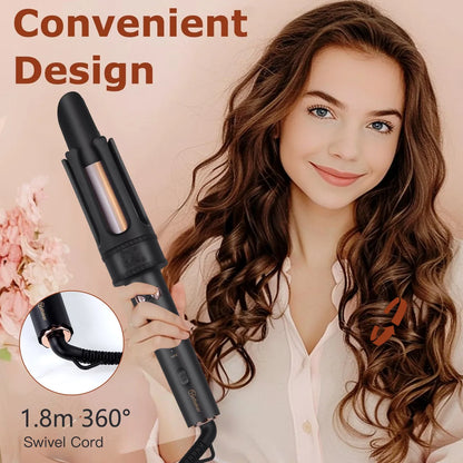 Electric Curling Iron Automatic 32mm Large Wave Lazy Person’s Temperature-Controlled Hair Curler EU Standard