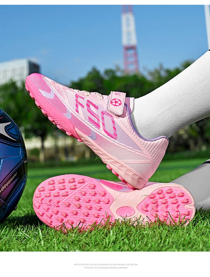 Kids Soccer Shoes School Football Boots Professional Cleats Grass Training Sport Footwear Boys Outdoor Futsal Soocer Boots 30-38