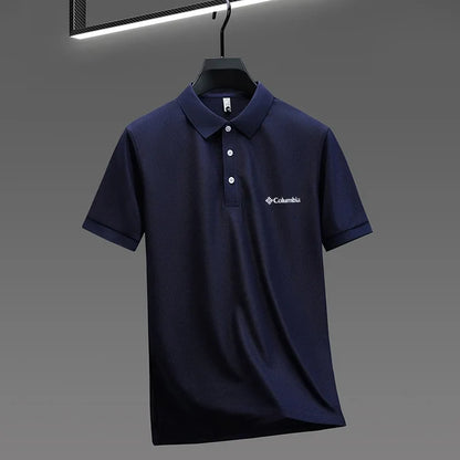 2026 new model men's golf short sleeves polo shirt lapel letter printing ventilate t-shirt business leisure exercise men's wear