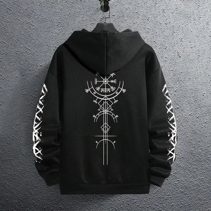 Black Sweatshirts Autumn Winter Male Daily Casual Sporty Jogging Hoodie Men's Outwear Fashion Pullover