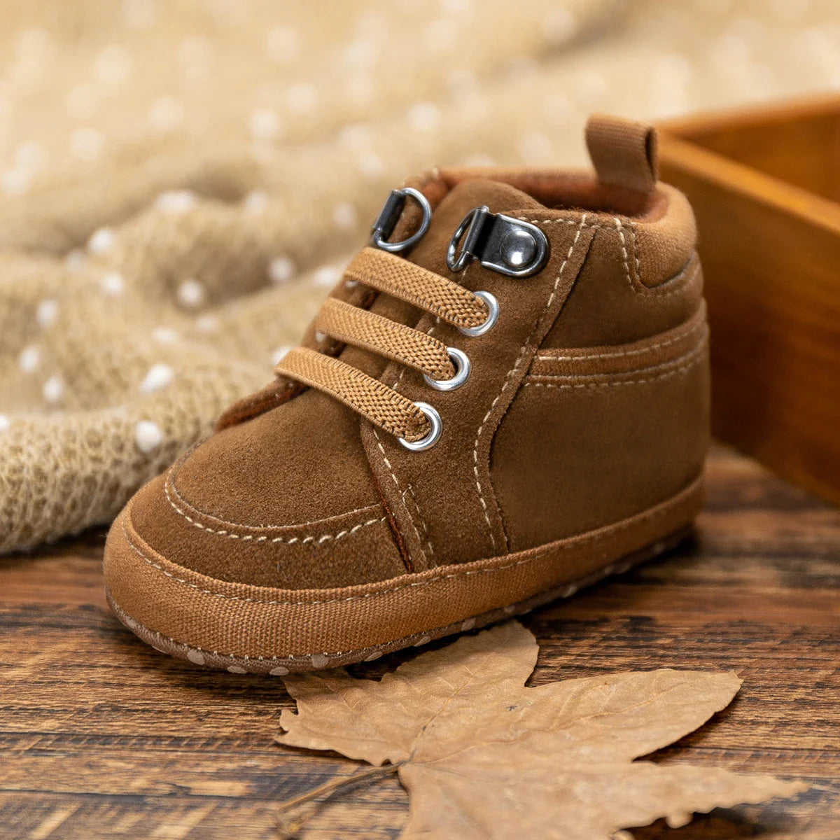 Baby Sneakers Infant Boys Girls Sports Shoes Toddler Casual Cotton Sole Anti-slip PU First Walkers Crawl Crib Basketball Shoes