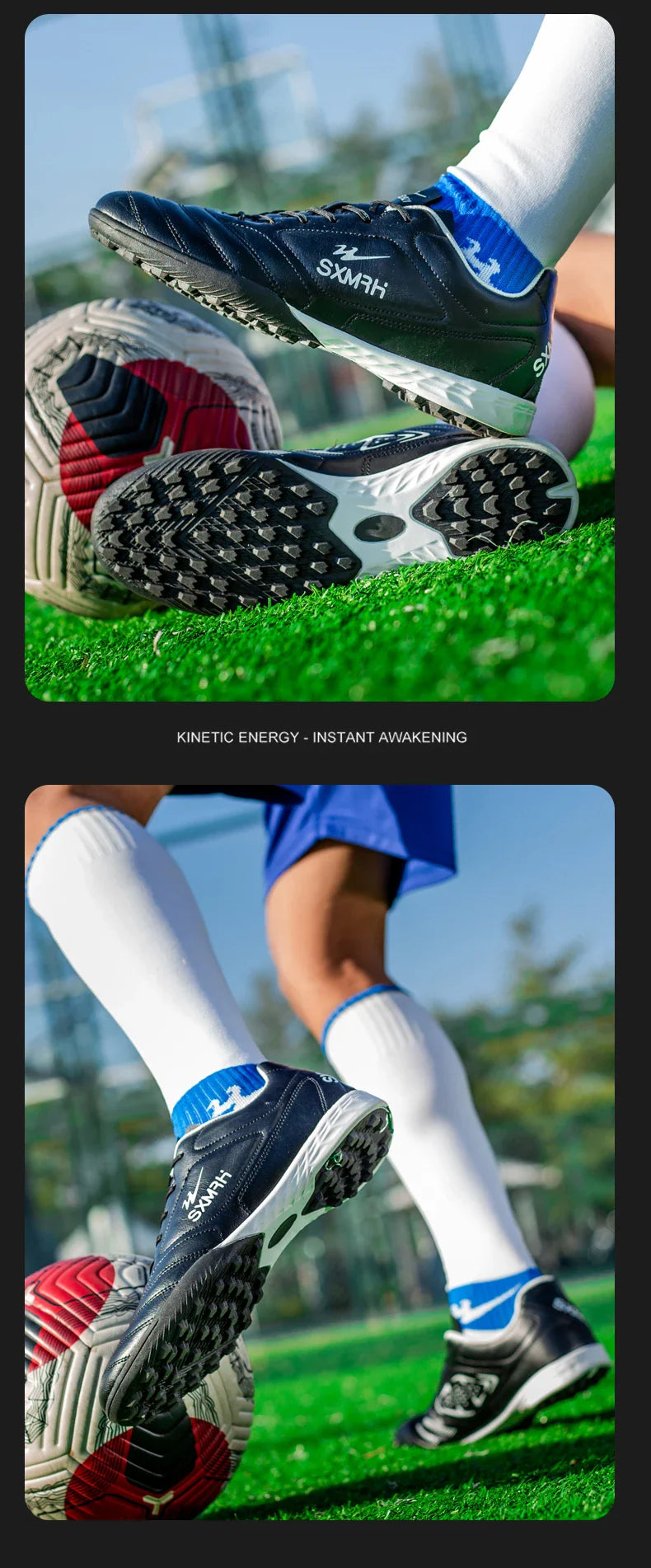 Double Star TF Turf Studs Football Shoes 33-45 Size Breathable Non-slip Outdoor Lawn Youth Professional Soccer Cleats