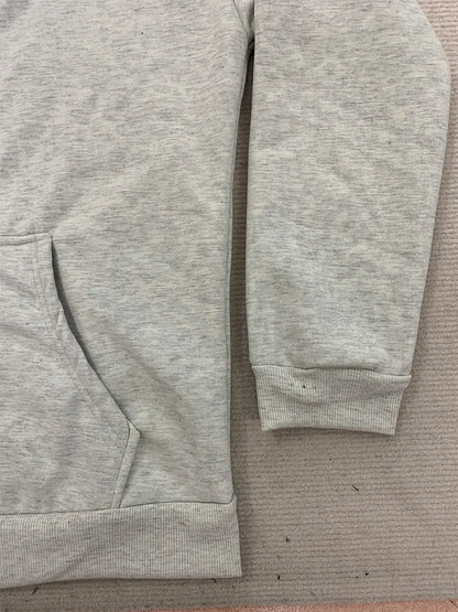 Autumn/Winter Leopard Grey Double sided Zipper Hoodie Men's Casual High Street Warmth Hoodie men's autumn clothing  2025 new