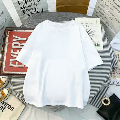 T Shirt Man Women 2026 Summer Y2k Short Sleeve Tee Top Streetwear Oversized Casual Parent-child Clothing
