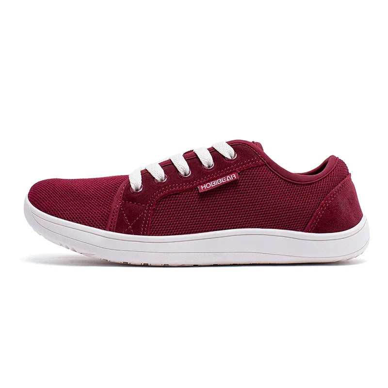 Tênis Esportivo Casual Unissex de Corrida com Cadarço e Zero Drop, Bico Largo, para Caminhada ao Ar Livre