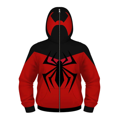 New AnimeSpider Man Iron Man Hoodie Kids Superhero Cosplay Jacket Boys Girls Zipper Star Wars Sweatshirt for Halloween Party