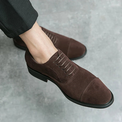 Dress Oxfords Men's Formal Shoes Casual Business Flats Leisure Footwear Party Loafers Retro Men Moccasins Zapatillas Para Hombre