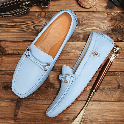 Summer Mens Fashion High Quality Outdoor Casual Leather Shoes Comfortable Breathable Classic 2024 New Slip on Men's Shoes