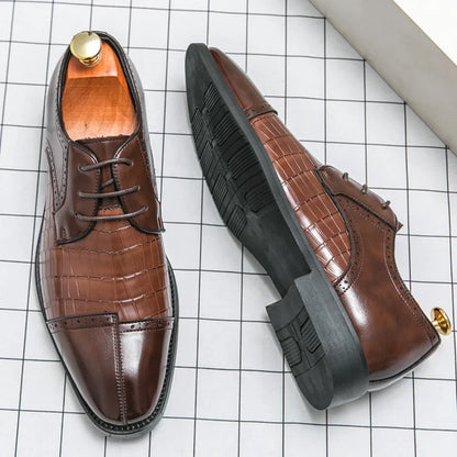Classic Casual Business Shoes For Men High Quality Social Wedding Formal Leather Shoes Male British Men's Dress Shoes