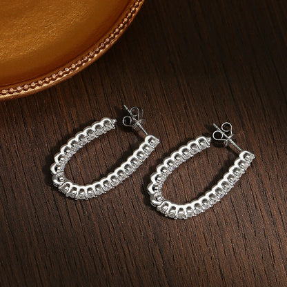 All Moissanite Earrings for Women Wedding Party Luxury Earring Jewelry s925 Sterling Sliver Plated 18k Gold Ear Stud