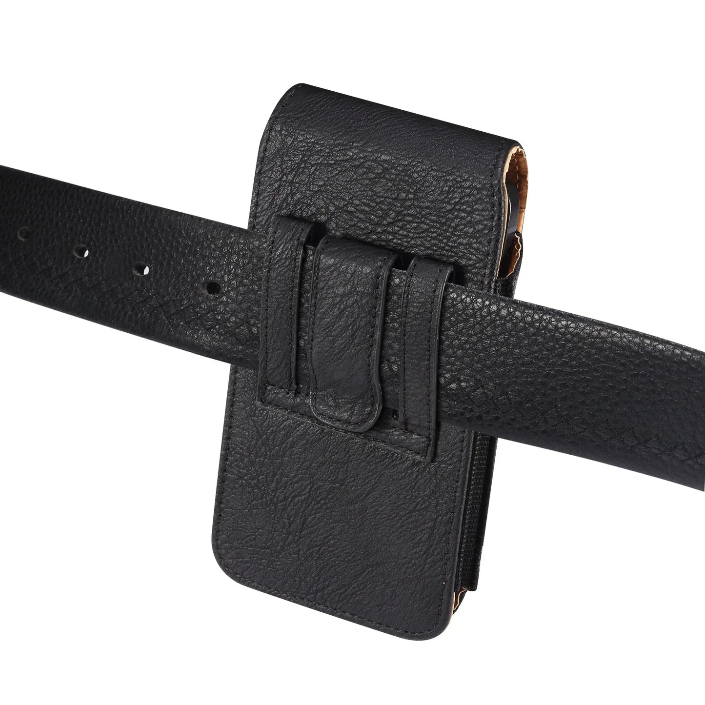 Universal Leather Men Waist Bag Mobile Phone Belt Clip Case For iPhone Samsung Galaxy Xiaomi Redmi Poco Oppo 7 Pro Holster Pouch